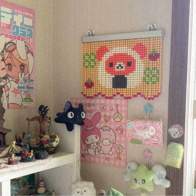 비즈발 만들기 구슬발 DIY 키트 문발 벽장식, 비즈커튼 DIY 재료