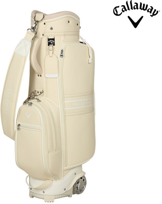 한국캘러웨이골프 정품 캘러웨이 2025 써니데일 여성 휠 캐디백, 베이지