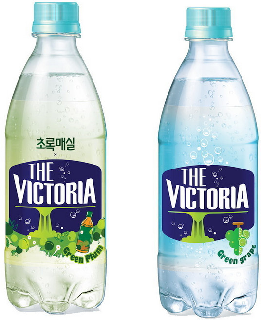 더 빅토리아 초록매실+청포도 탄산음료 20+, 더 빅토리아 초록매실+청포도 탄산음료 500ml 20+, 20개, 500ml