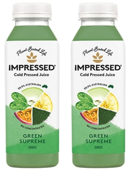 임프레스드 콜드프레스 착즙주스 그린스프림 300ml 2개세트, 2개 - 쿠팡