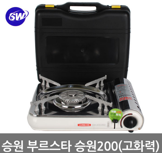 부르스타기획전 고화력 휴대용가스렌지 가스버너 미니렌지 캠핑 취사용품, 선택04-승원200(고화력), 1개