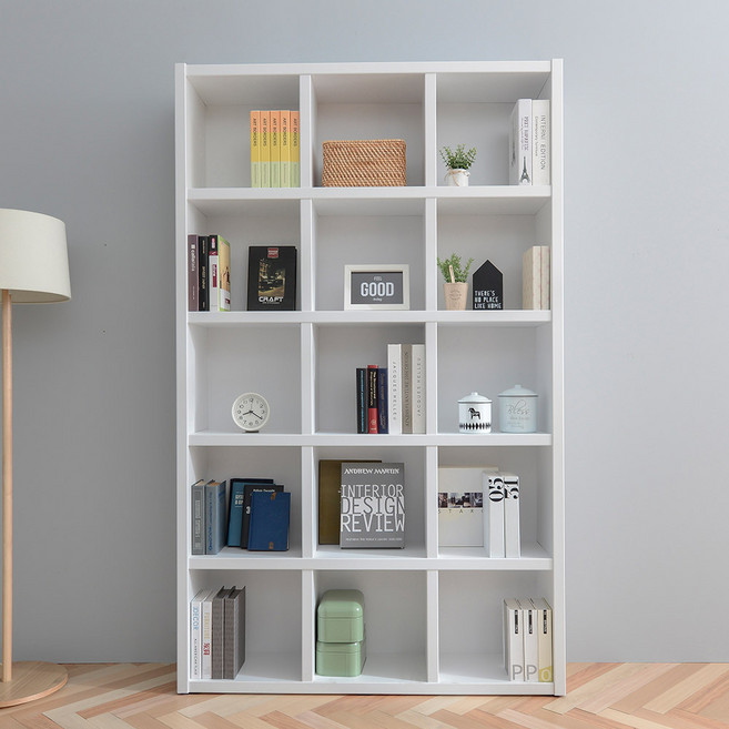 공간사이 큐브 1200 5단 A형 오픈책장, 화이트