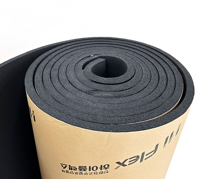 고무발포보온재 검정 고무발포단열재 시트보온재 접착 보온재 단열재 배관 동파방지, 25Tx1M, 1개