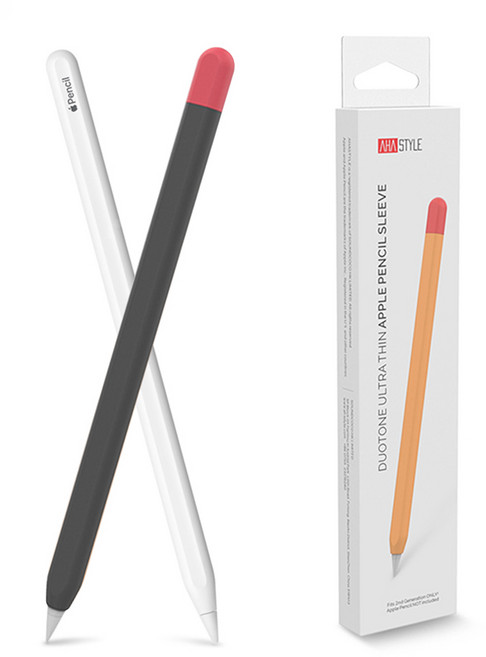 아이엠듀 아이패드 애플펜슬 2세대 터치펜 투톤슬림 케이스, 블랙레드, 1개