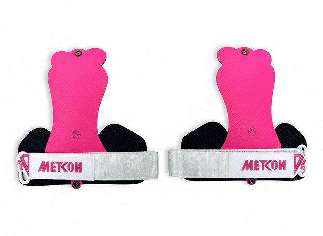 메트콘 크로스핏 핑거리스 그립 하이팔론 턱걸이 철봉 헬스 장갑 헬스스트랩, 1세트, 핑크