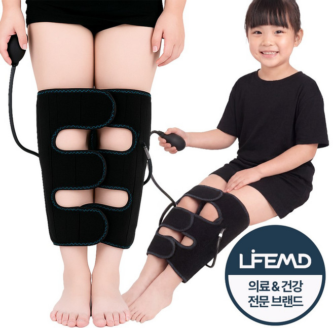 라이프엠디 어린이 공기압 오다리 교정 밴드 휜다리 오자다리 교정기 바른 자세 다리 벨트, 1세트