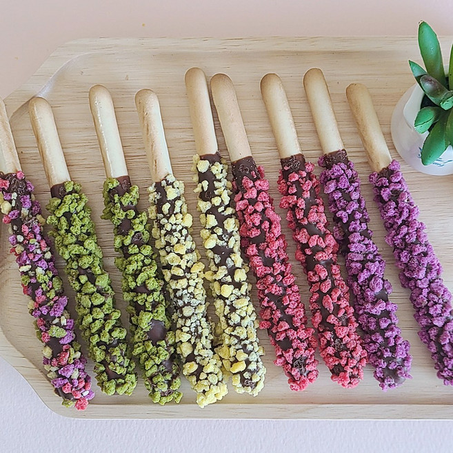 4컬러 크런치 가는막대과자 스틱 만들기세트 베이킹키트, 1개