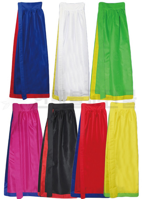 달가라 민 치마(7종) 천왕대신 전통 하의 덧치마 신복한복, 흰색치마, 1개