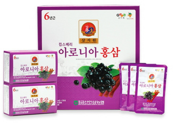 백제금산인삼농협 아로니아 홍삼 70ml 30포, 1개, 2.1L