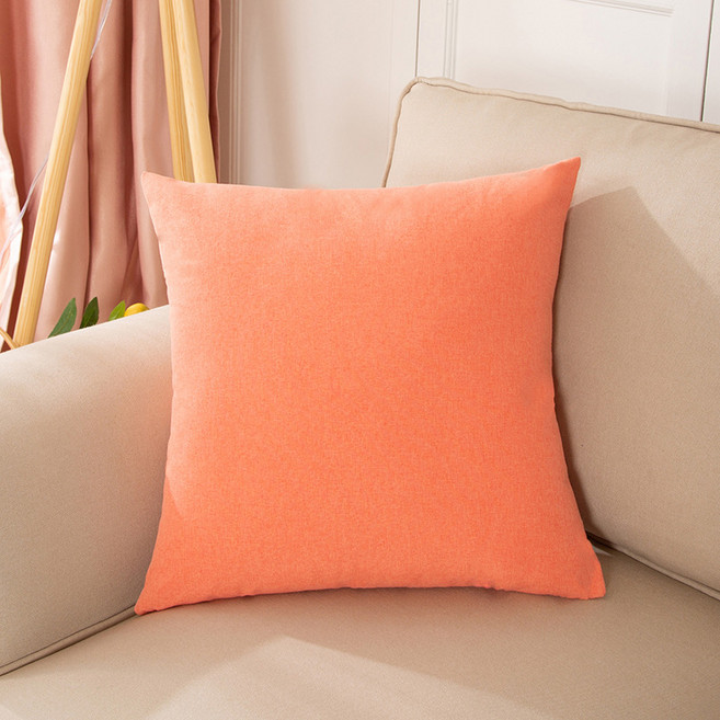 무지 북유럽 무지 쿠션 리넨 오피스 소파 쿠션 자동차 쿠션 거실 허리 쿠션 선염 무지 쿠션 솜 포함 사각 소파 쿠션 우아한클릭 사계절 모던 심플 린넨 소파 쿠션, 살사