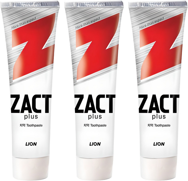 작트 플러스 치약, 150g, 3개