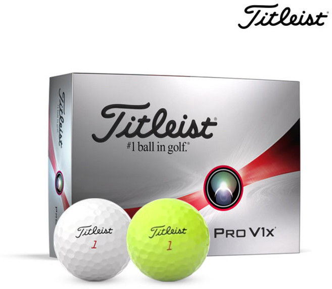 타이틀리스트 골프공 4피스 PRO V1X, 화이트, 12개입, 1개
