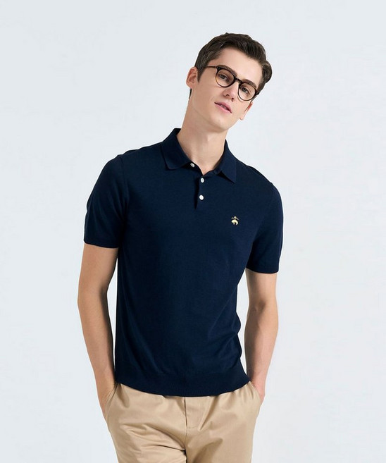 브룩스브라더스 코튼 실크 폴로 스웨터 (네이비) (BBWTMB1001ZES) 매장정품 204285