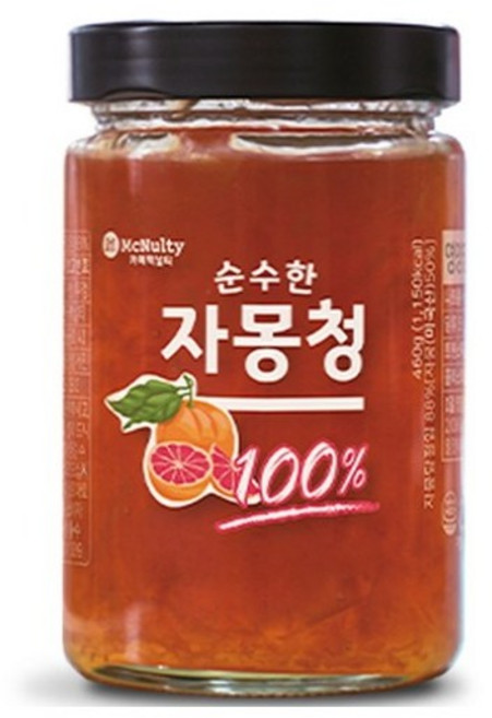 맥널티커피 순수한 자몽청, 460g, 1개입, 4개