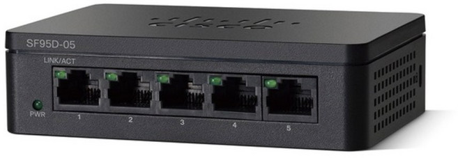 CISCO SF95D-05 100Mbps 소형 5포트 스위칭허브, 1개