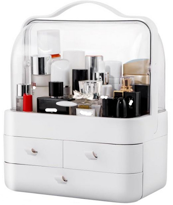 백무 화장품 정리대 화장대 뷰티 정리함 리빙박스 케이스, 2개
