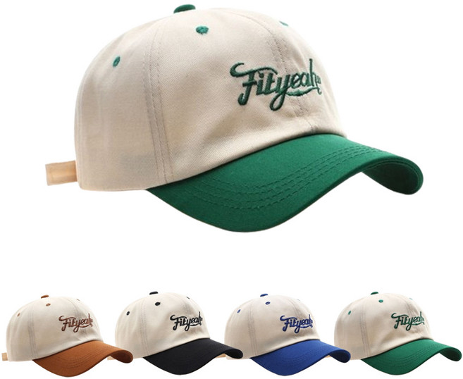 볼품 투톤 볼캡 야구모자 대두 소두 남녀공용