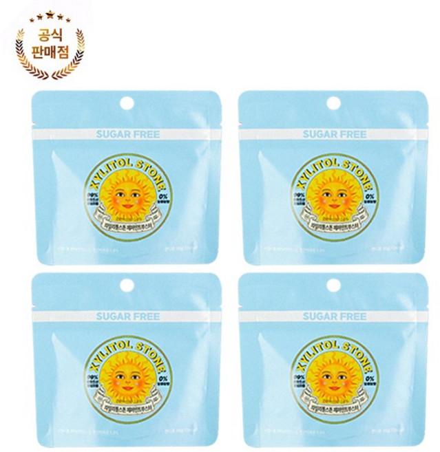 자일리톨스톤 미니 지퍼백 시원한 페퍼민트부스터 30그램 묶음 세트, 30g, 4개, 1개입