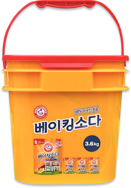 암앤해머 베이킹소다 바스켓 3.6kg 대용량, 1개