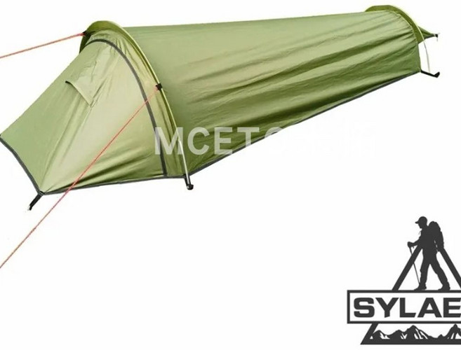 비비색 비비 텐트 1인용 특허 초경량 비박 알루미늄 백패킹, A. 밀리터리 그린