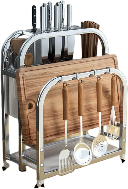 쌍천 도마 세트 헤리터 도마 거치대 칼 거치 거치대 정리대, 1개, D타입, 상세페이지 참조