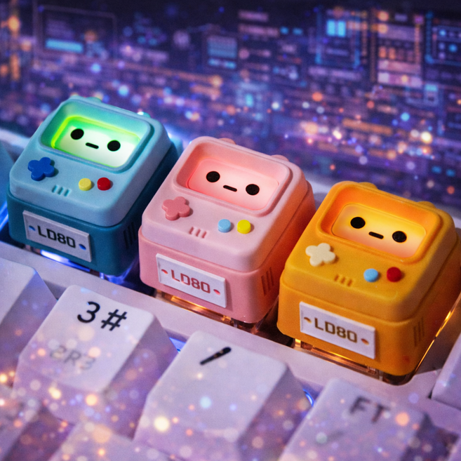 펫더월드 ESC 레트로 게임 콘솔 키캡, 블루, 블루, 1