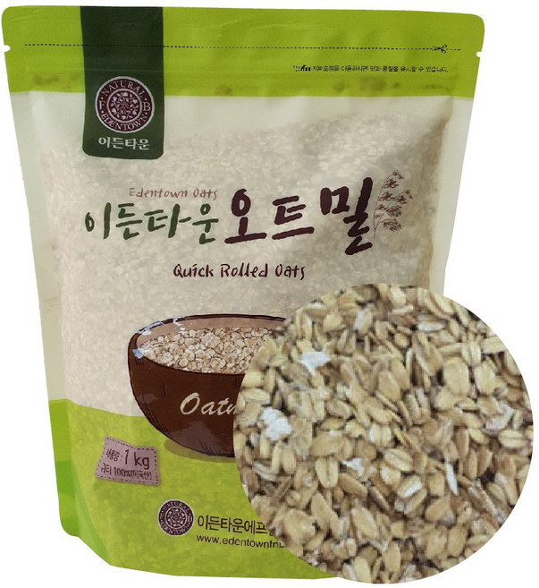 식사용 오트밀 1kg 오트밀후레이크, 1개