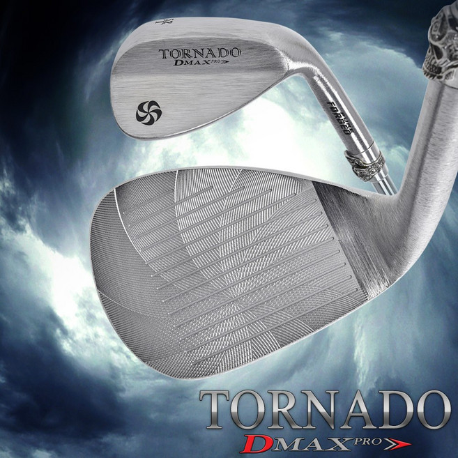 [디맥스프로] 토네이도(TORNADO) 연철단조 고급 백스핀전용 크롬 웨지(특허출원상품), 52도