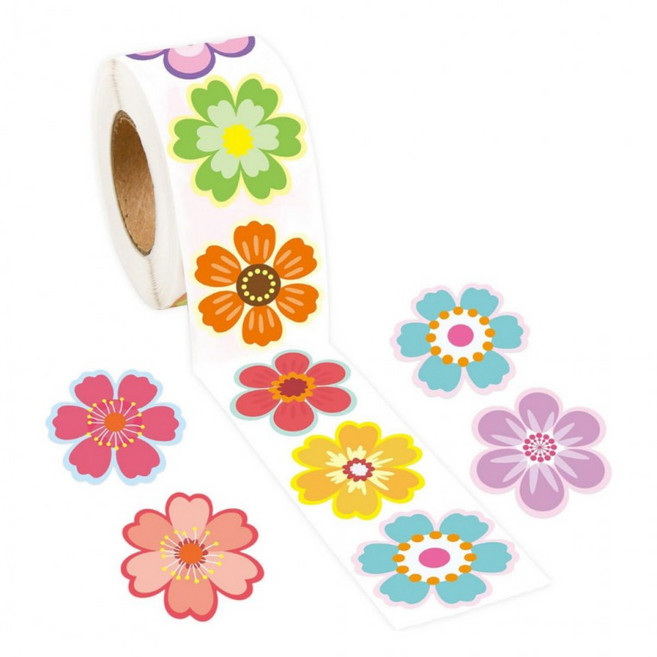 이쁜 꽃잎 스티커 500매, 1세트, 혼합(S727) 500매