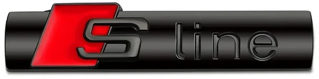 자동차 용품 엠블럼 그릴 프론트 후드 배지 아우디 Sline RS A3 A4 B8 8P 8V B6 A5 A6 C7 Q5 B9 B7 C6 A1 Q, 02 Black-Sticker