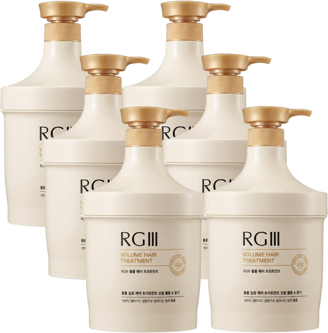 꽃을든남자 알지쓰리 볼륨 헤어 트리트먼트, 6개, 1L