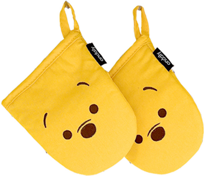 [온데일리] 디즈니 곰돌이 푸 캐릭터 냄비장갑, 2개