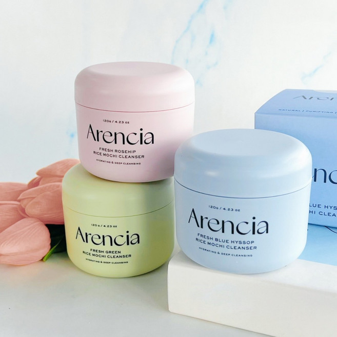 韓國 Arencia 年糕潔面乳 (玫瑰果/綠意新鮮/藍牛膝草), 1組, 120g 玫瑰果 Rosehip, 1入