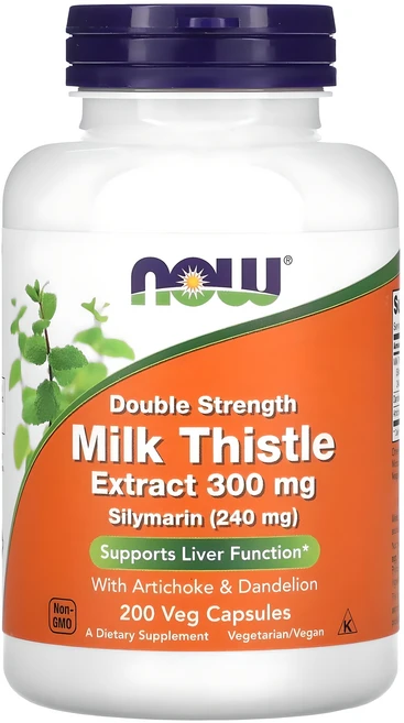 나우푸드 실리마린 밀크 시슬 추출물 300mg 베지 캡슐, 200정, 1개 - 쿠팡
