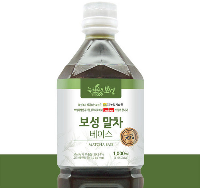 보성 말차 라떼 액상 원액 베이스, 1L