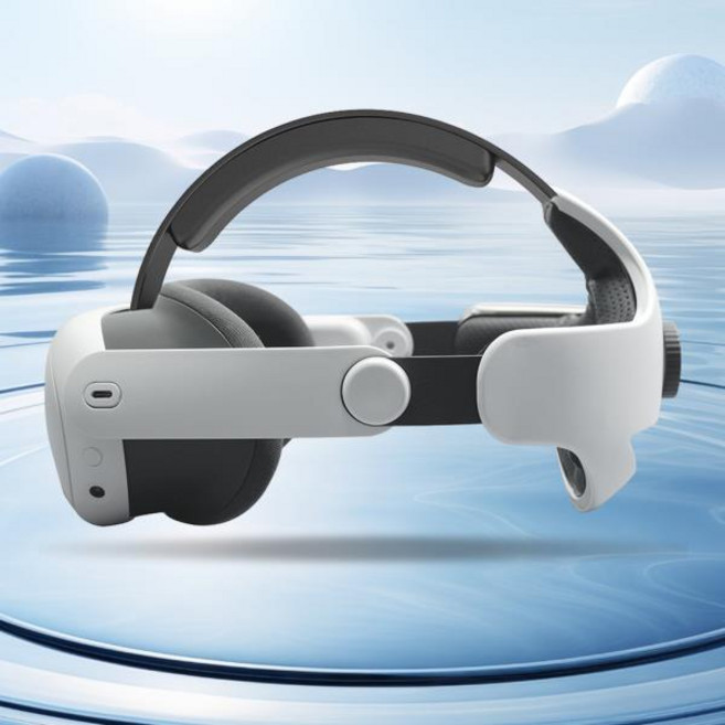 RGB 헤드 스트랩 조절 가능 VR 교체 배터리 8000mAh 강화된 지지력과 균형 확보 메타 퀘스트 2용 8시간 플, 01 하얀색, 01 China Mainland