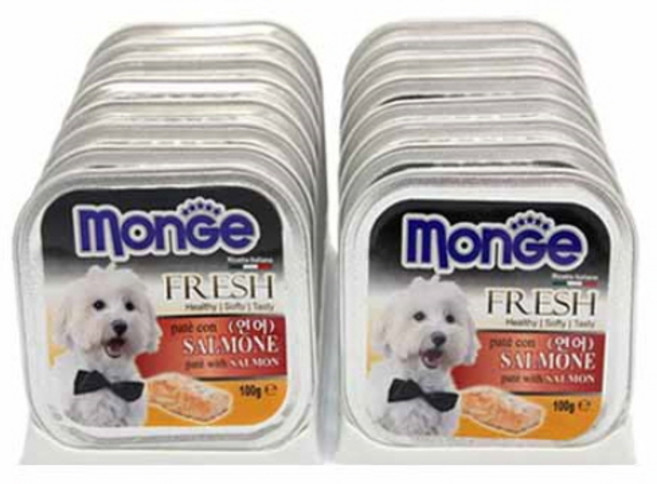 몽이(Monge) 사각캔-연어 (100g) BOX, 16개, 본상품선택