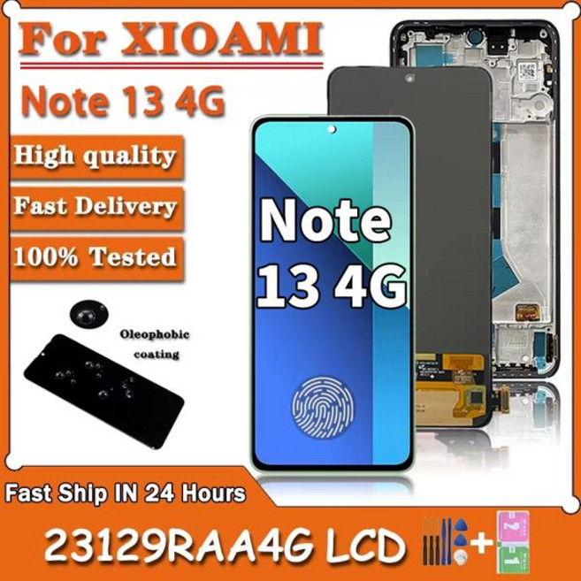 Redmi Note 13 4G 23129RAA4G Lcd 디스플레이 용 Amoled 스크린 Xiaomi 23124RA7EO 교체 디지털 터치, 01 CHINA, 08 AMOLED No Frame