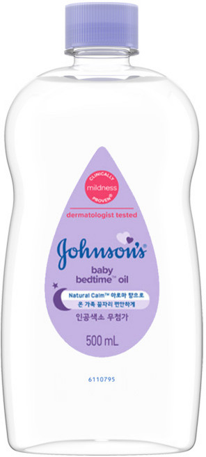 존슨즈베이비 베드타임 베이비 오일, 500ml, 1개