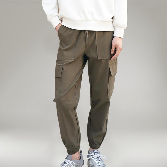 제이그린 남자 카고 바지 스판 조거 팬츠