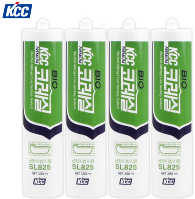 KCC 욕실실리콘 SL-825프리미엄 (백색) 박스판매, 25개