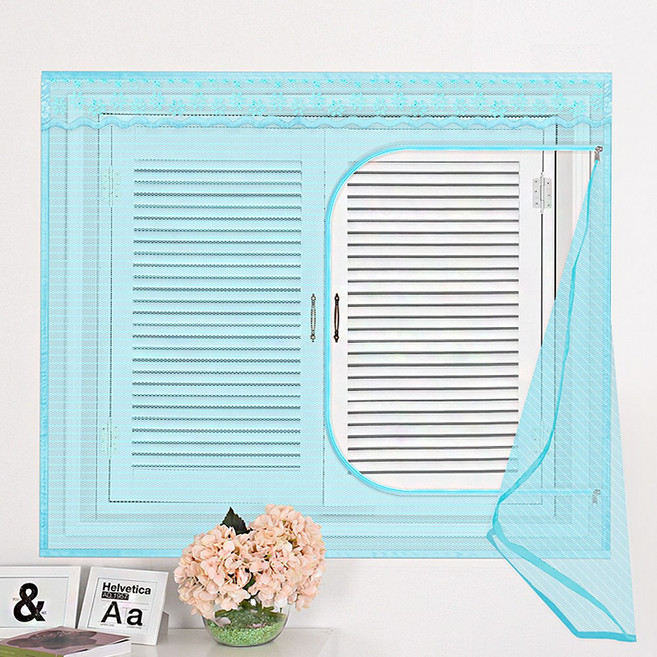 다샵 창문형 지퍼식 모기장, 블루