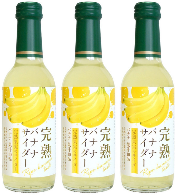 기무라음료 완숙 바나나 사이다, 3개, 240ml
