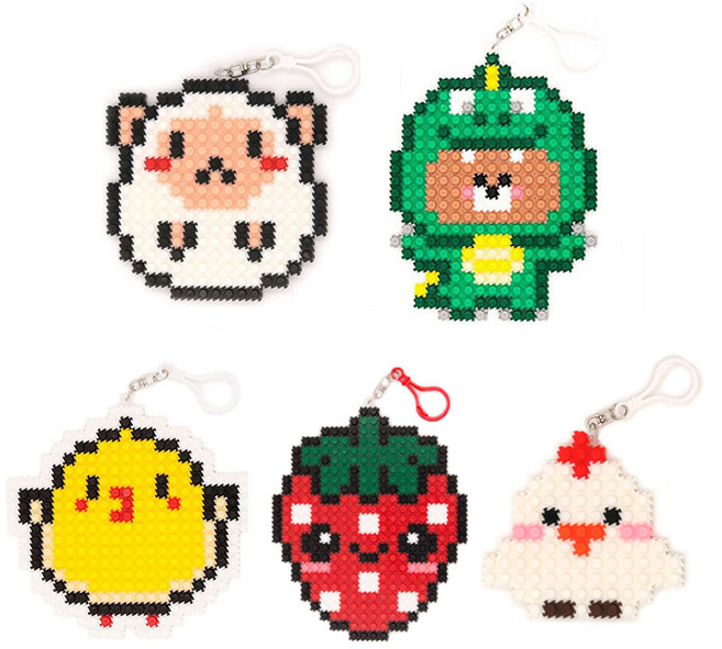 클레이피아 디폼블럭 동물 5종 세트 3, 혼합색상, 1개