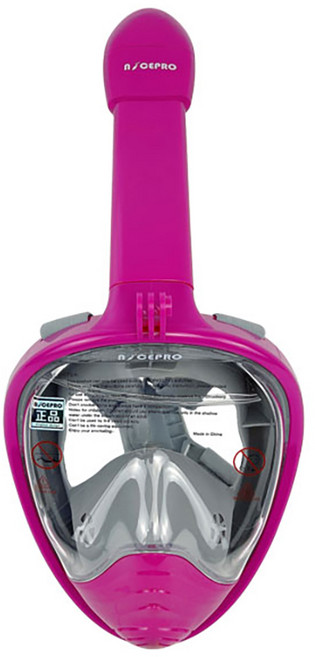 나이스프로 풀페이스 스노쿨링 마스크, 와인레드