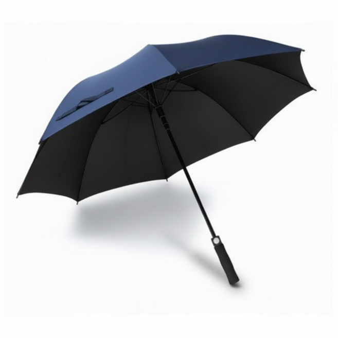 퀄스 150cm 초대형 튼튼한 장우산 UV차단 이중암막 자동 골프우산