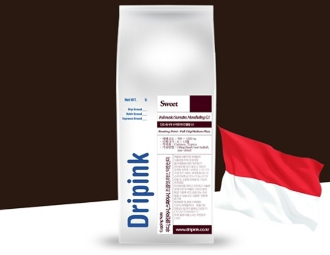 기타 드립핑크 갓볶은 인도네시아 만델링 G1 원두커피 200g, 드립분쇄:디카페인  200g, 1개입, 1개