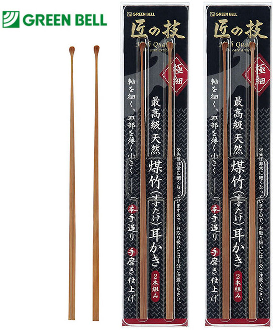 그린벨 장인의기술 천연 매죽 대나무 귀이개 세트 G-2153