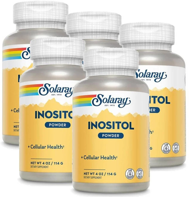 솔라레이 퓨어 이노시톨 파우더 SOLARAY Inositol, 114g, 5개 - 쿠팡