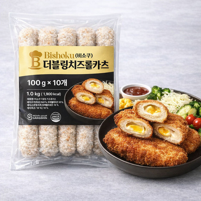 상신 비쇼쿠 더블링 치즈롤카츠, 3개, 1kg